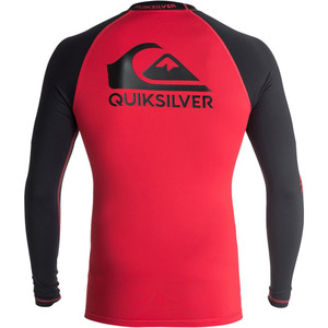 Quiksilver On Tour Long Sleeve Rash Vest RED / BLACK EQYWR03076